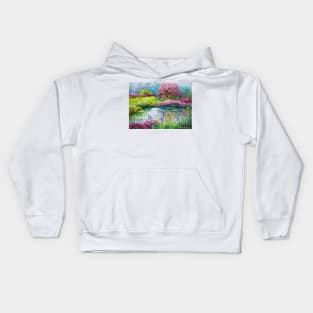 Blooming pond Kids Hoodie